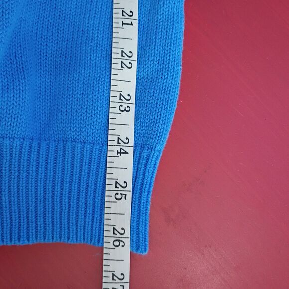 American Classics Russell Simmons Blue Cableknit Sweater Vest Mens L 42-44 Prep - Picture 6 of 7